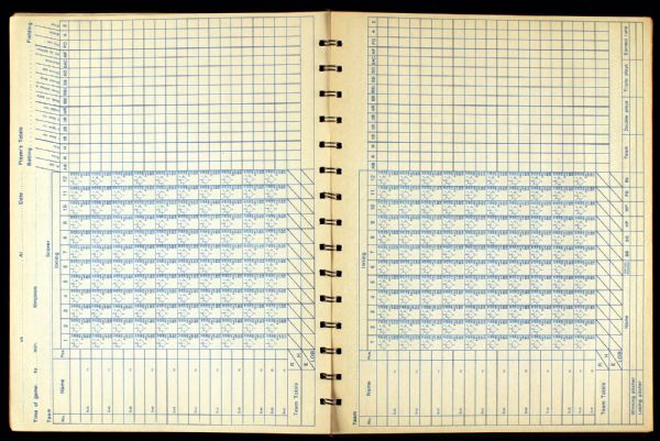 GARY CARTER SIGNED WILSON SCOREBOOK 