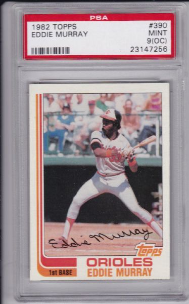 1982 TOPPS #390 EDDIE MURRAY PSA 9 (oc)