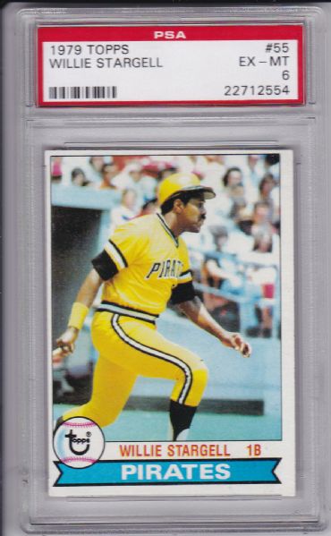 1979 TOPPS #55 WILLIE STARGELL PSA 6