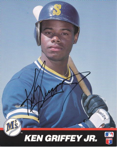 KEN GRIFFEY JR. SIGNED 8X10 PHOTO