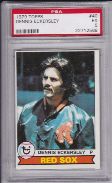 1979 TOPPS #40 DENNIS ECKERSLEY PSA 5