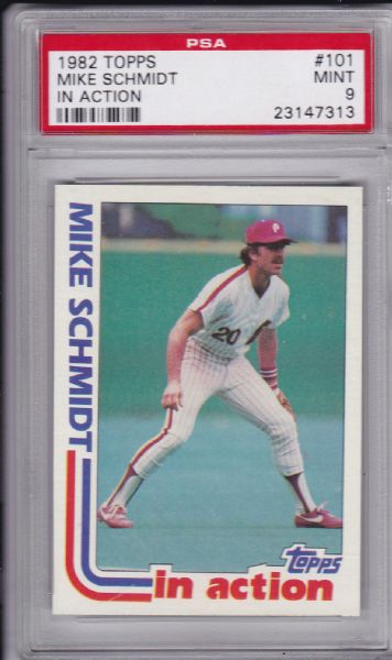 1982 TOPPS #101 MIKE SCHMIDT PSA 9