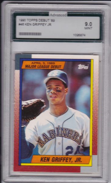 1990 TOPPS DEBUT '89 #46 KEN GRIFFEY JR. ROOKIE MINT 9