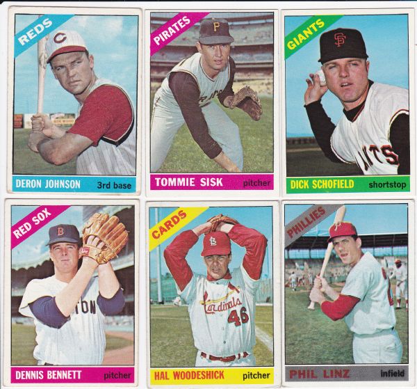 1966 TOPPS BASEBALL LOT OF 82 CARDS NO DUPLICATES 