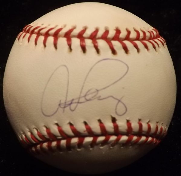 ALEX RODRIGUEZ SIGNED OML BASEBALL STEINER