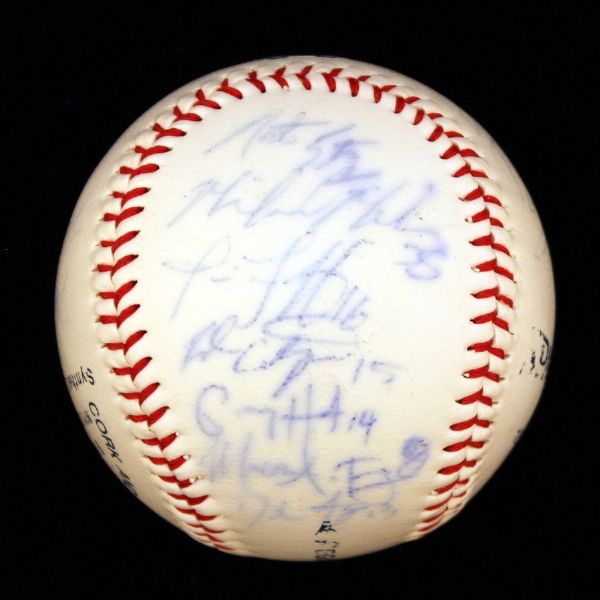 2008 UNIVERSITY OF NORTH CAROLINA TAR HEELS TEAM SIGNED BASEBALL INCL. MATT HARVEY