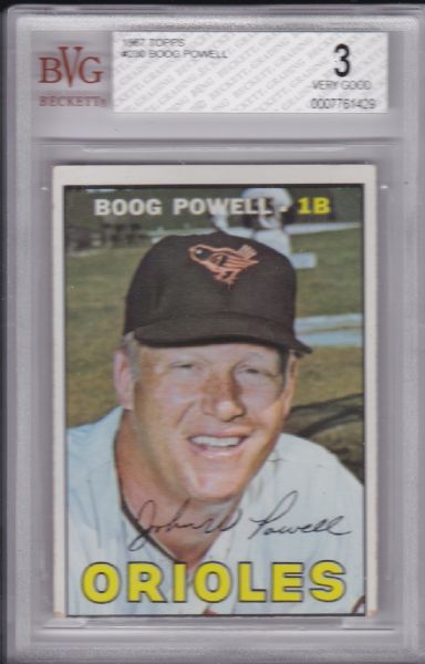 1967 TOPPS #230 BOOG POWELL BVG 3