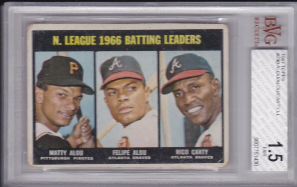 1967 TOPPS #240 NL BATTING LEADERS BVG