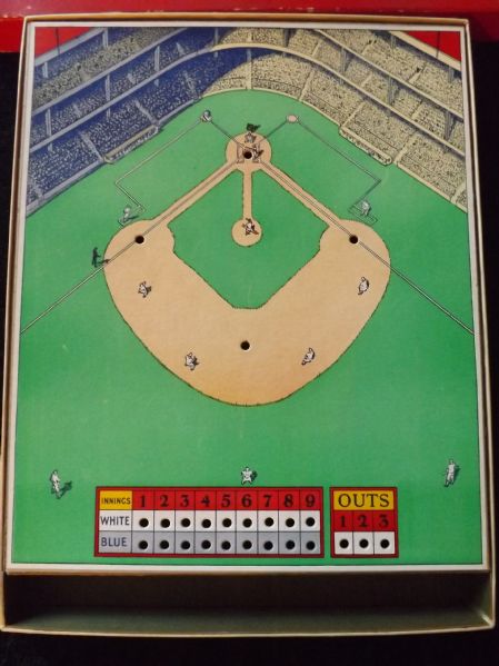 VINTAGE PARKER BROTHERS GAME OF PEG BASEBALL IN ORIGINAL BOX