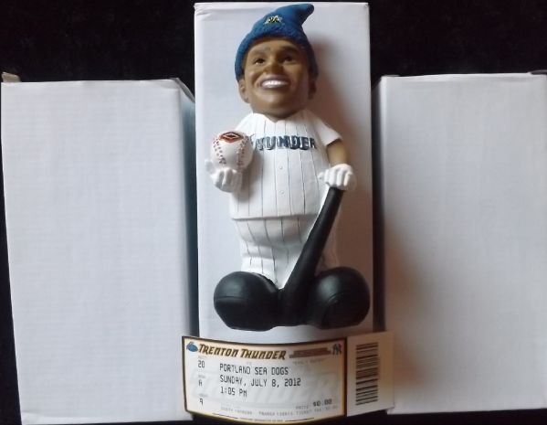 RARE LOT OF 3 2012 ROBINSON CANO TRENTON THUNDER GNOMES W/TICKET NIB