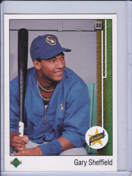 1989 UPPER DECK #13 GARY SHEFFIELD ROOKIE CARD