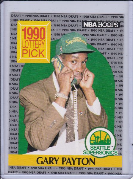 1990 HOOPS #391 GARY PAYTON ROOKIE