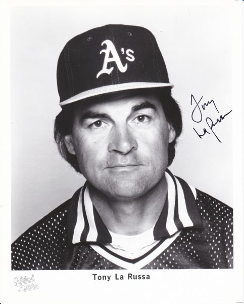 TONY LaRUSSA SIGNED 8X10 PHOTO