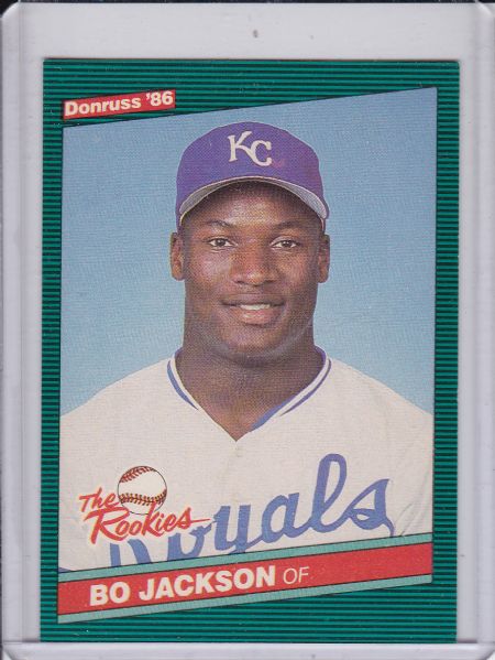 1986 DONRUSS THE ROOKIES #38 BO JACKSON ROOKIE