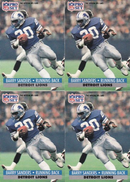 1990-91 BARRY SANDERS LOT OF 13