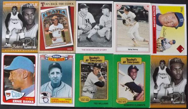 BASEBALL CARD LOT OF 46 HALL OF FAMERS & SUPER STARS