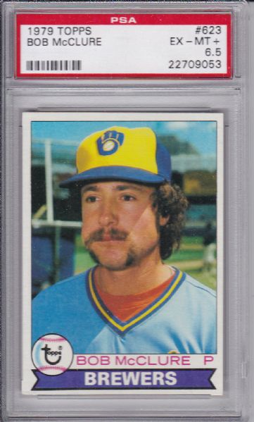 1979 TOPPS #623 BOB MCCLURE PSA 6.5