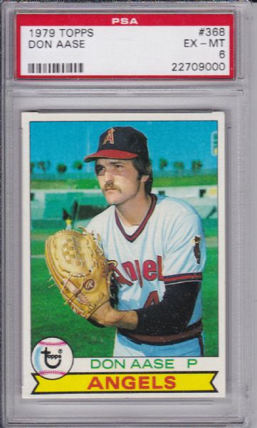 1979 TOPPS #368 DON AASE PSA 6