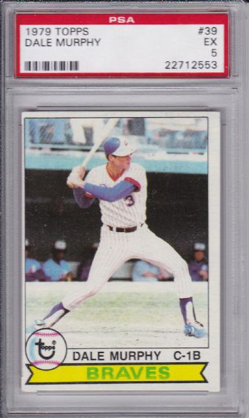 1979 TOPPS #39 DALE MURPHY PSA 5