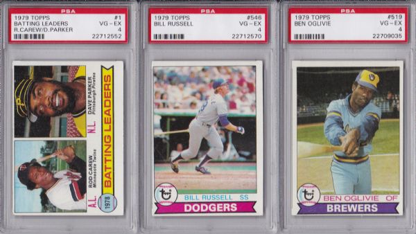 1979 TOPPS LOT OF 6 ALL PSA