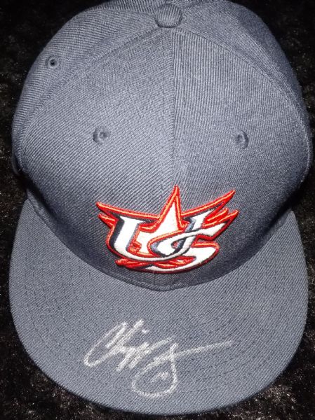 CHIPPER JONES SIGNED WBC TEAM USA BASEBALL CAP