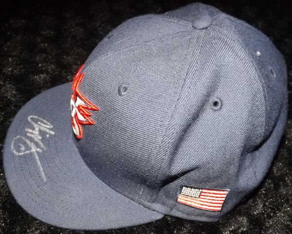 CHIPPER JONES SIGNED WBC TEAM USA BASEBALL CAP