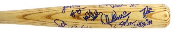 1998-99 DETROIT TIGERS TEAM SIGNED BASEBALL BAT 22 SIGNATURES JSA