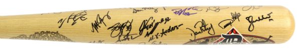 2000's DETROIT TIGERS TEAM SIGNED COOPERSTOWN BASEBALL BAT 25 SIGNATURES JSA