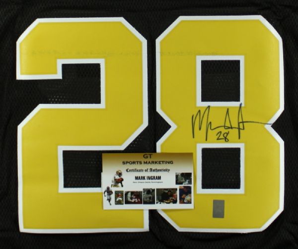 MARK INGRAM SIGNED SAINTS JESEY