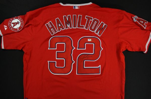 JOSH HAMILTON SIGNED ANGELS JERSEY