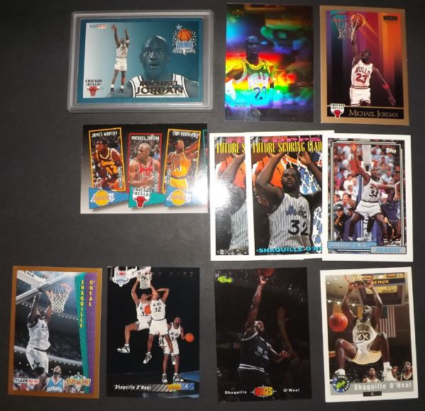 BASKETBALL HALL OF FAMERS SUPER STARS & ROOKIE LOT OF 92