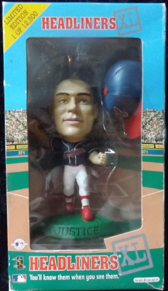 DAVE JUSTIC 1998 INDIANS BOBBLEHEAD NIB