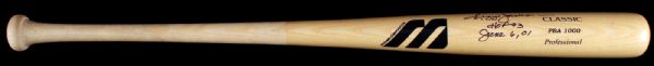 REGGIE JACKSON SIGNED & INSCRIBED FULL SIZE BASEBALL BAT