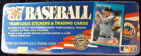 1987 FLEER MLB COMPLETE FACTORY SEALED SET LOT OF 2