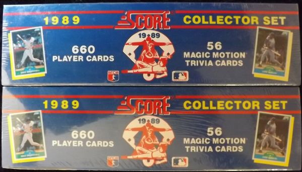 1989 SCORE MLB COMPLETE FACTORY SEALED SET LOT OF 4