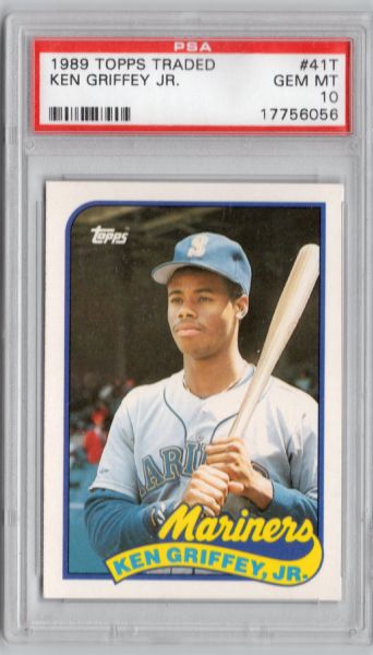 1989 TOPPS TRADED #41T KEN GRIFFEY JR. ROOKIE PSA 10