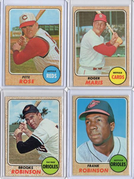 1968 TOPPS COMPLETE SET - NOLAN RYAN, JOHNNY BENCH RC'S