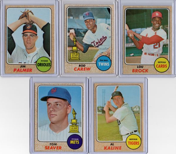 1968 TOPPS COMPLETE SET - NOLAN RYAN, JOHNNY BENCH RC'S