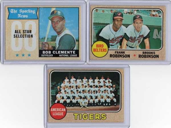 1968 TOPPS COMPLETE SET - NOLAN RYAN, JOHNNY BENCH RC'S