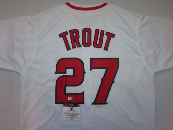 MIKE TROUT SIGNED ANGELS JERSEY