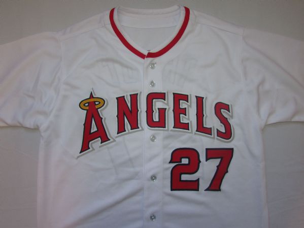 MIKE TROUT SIGNED ANGELS JERSEY