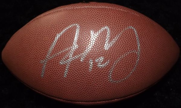 AARON ROGERS SIGNED FULL SIZE WILSON NFL FOOTBALL