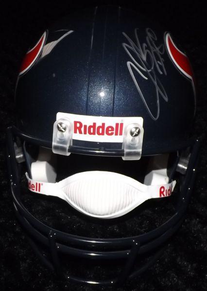 ANDRE JOHNSON SIGNED FULL SIZE TEXANS FOOTBALL HELMET