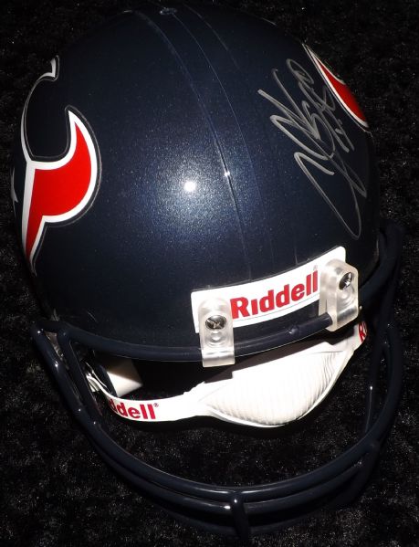 ANDRE JOHNSON SIGNED FULL SIZE TEXANS FOOTBALL HELMET