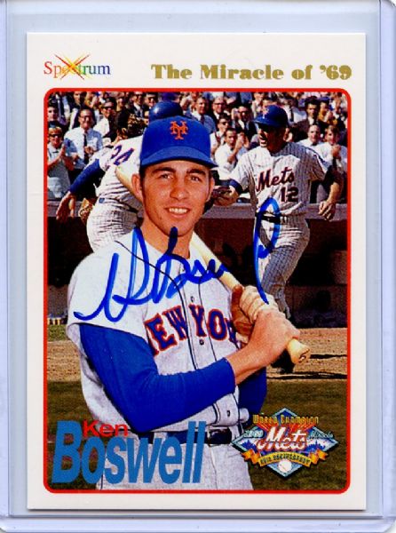 1994 KEN BOSWELL '69 MIRACLE METS SIGNED JSA