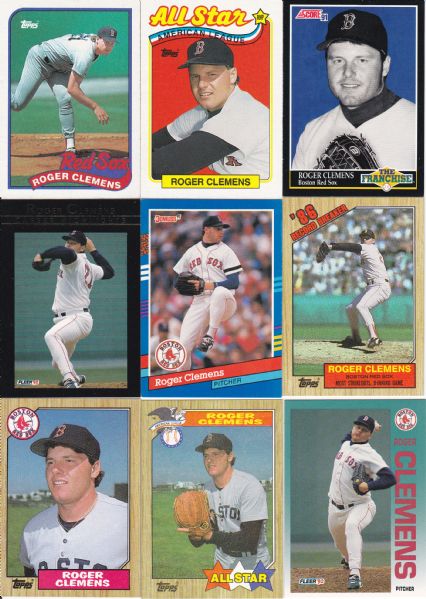 ROGER CLEMENS 24 CARD LOT WITH INSERTS