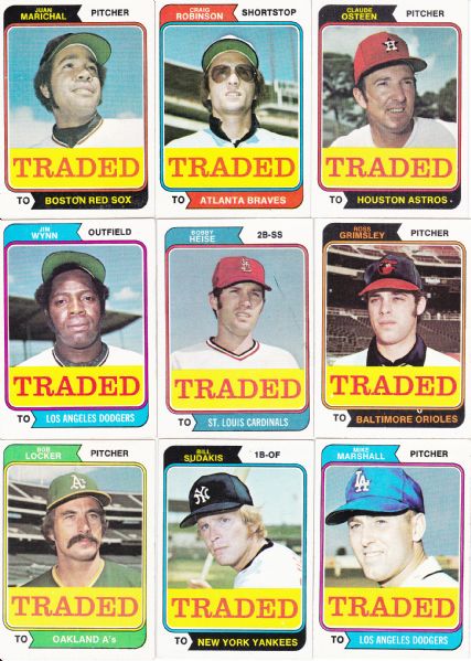 1974 TOPPS TRADED BASEBALL COMPLETE SET