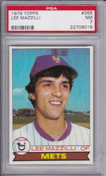 1979 TOPPS #355 LEE MAZZILLI PSA 7