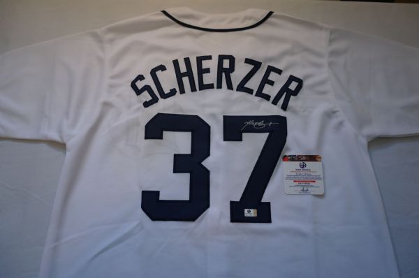 MAX SCHERZER SIGNED DETROIT TIGERS JERSEY