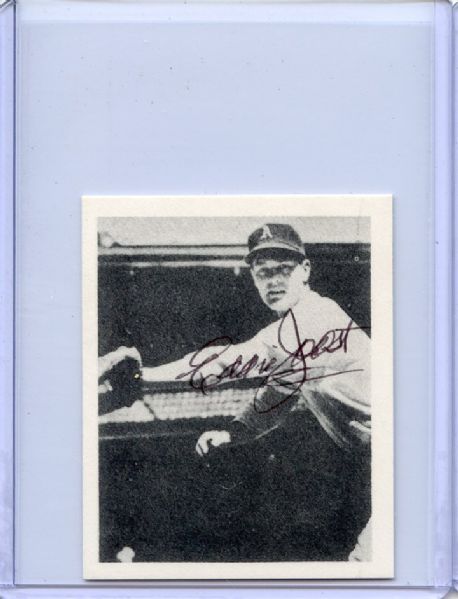 1948 BOWMAN #15 EDDIE JOOST REPRINT SIGNED JSA